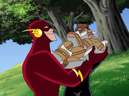 Just Say No to Science: The Flash Eats How Much Food?