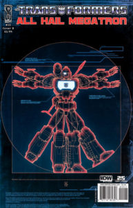 The Transformers: All Hail Megatron #15, Megatron as Vitruvian Man
