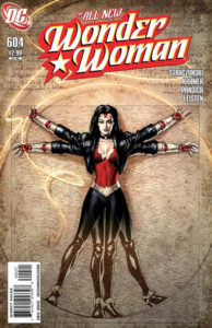 Wonder Wolman #604, Wonder Woman as Vitruvian Woman 
