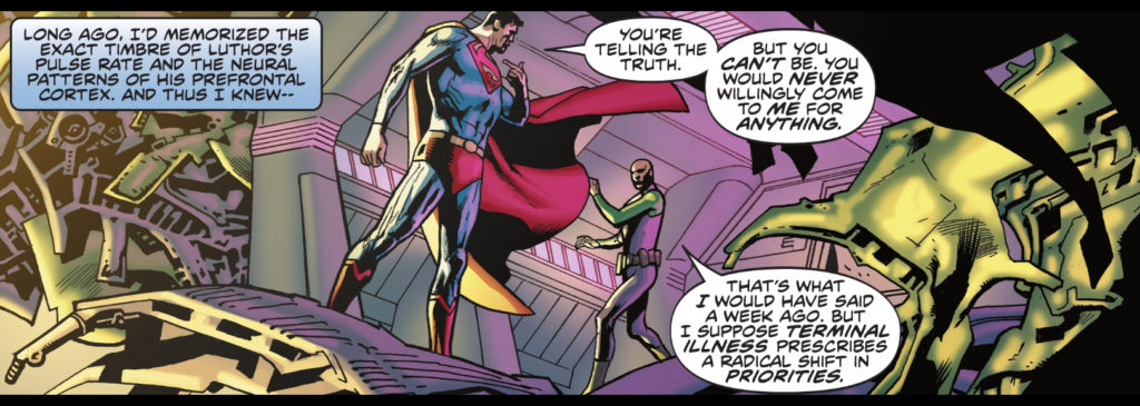 Superman telling Luthor he knows he's not lying